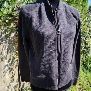 Lululemon On Repeat Bomber Jacket Black  sz 8
